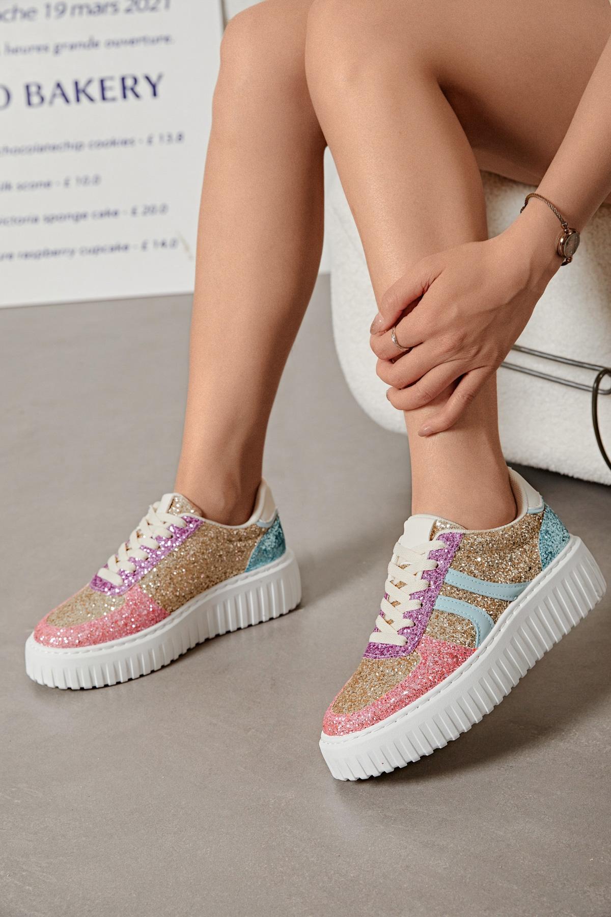 Baskets à paillettes