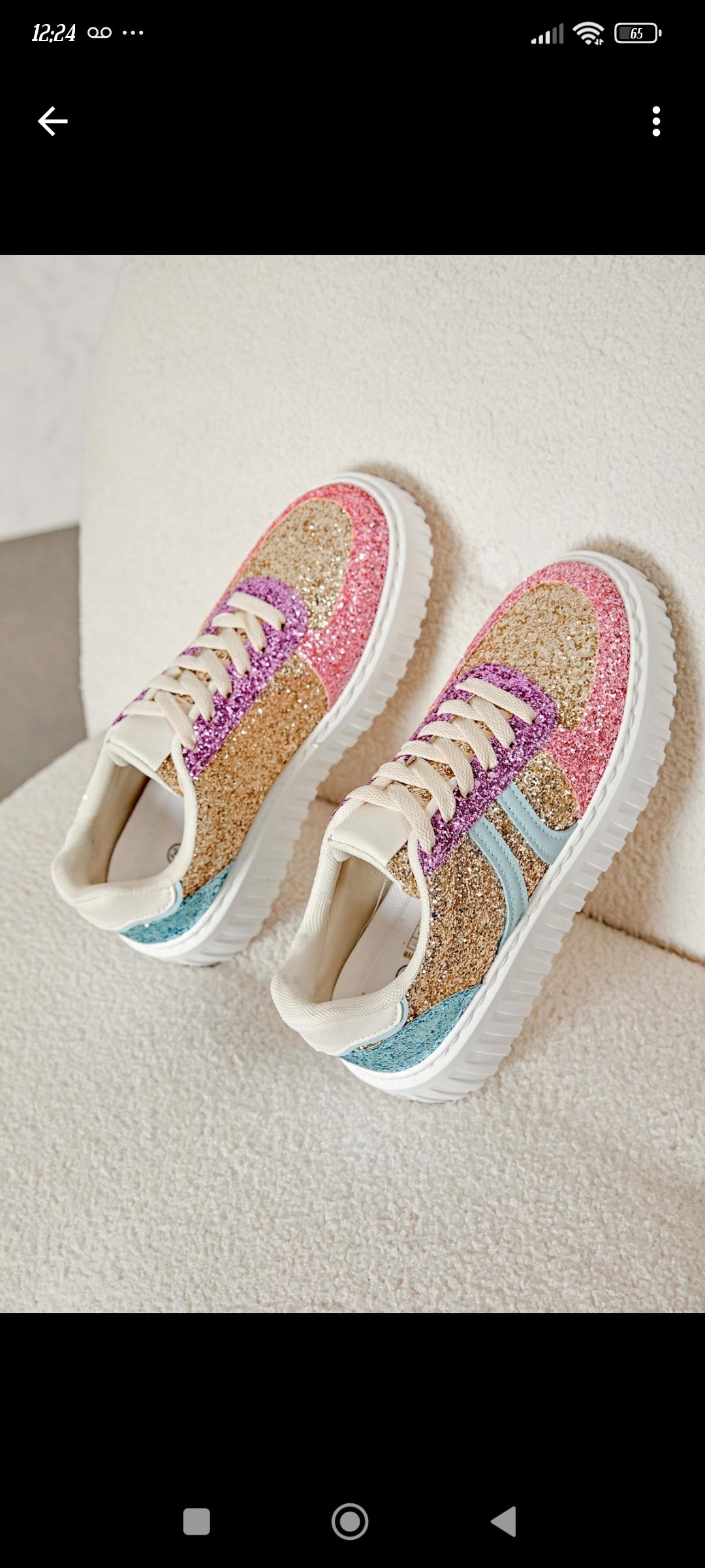 Baskets à paillettes